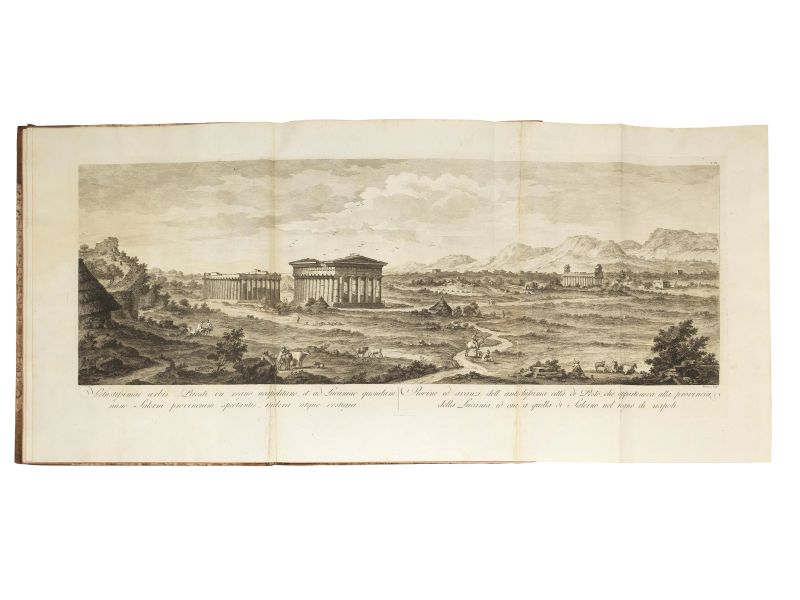      (Paestum - Illustrati 700)   PAOLI, Paolo Antonio.   Paesti quod Posidoniam etiam dixere rudera.   Romae, (in typographio Paleariniano), 1784.    - Asta LIBRI, MANOSCRITTI E AUTOGRAFI - Pandolfini Casa d'Aste