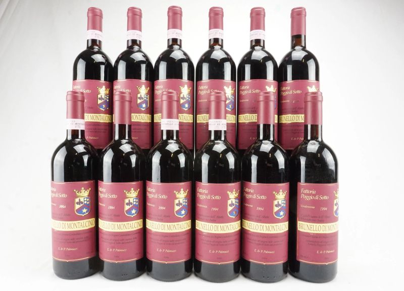      Brunello di Montalcino Poggio di Sotto 1994   - Asta L'Arte del Collezionare - Vini italiani e francesi da cantine selezionate - Pandolfini Casa d'Aste