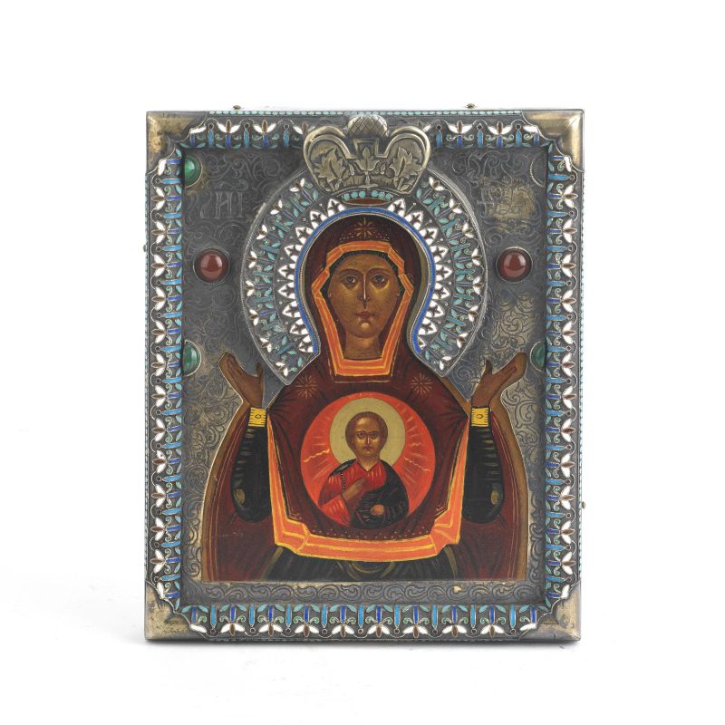 ICON, RUSSIA, EARLY 20TH CENTURY  - Auction ITALIAN AND EUROPEAN SILVER - Pandolfini Casa d'Aste