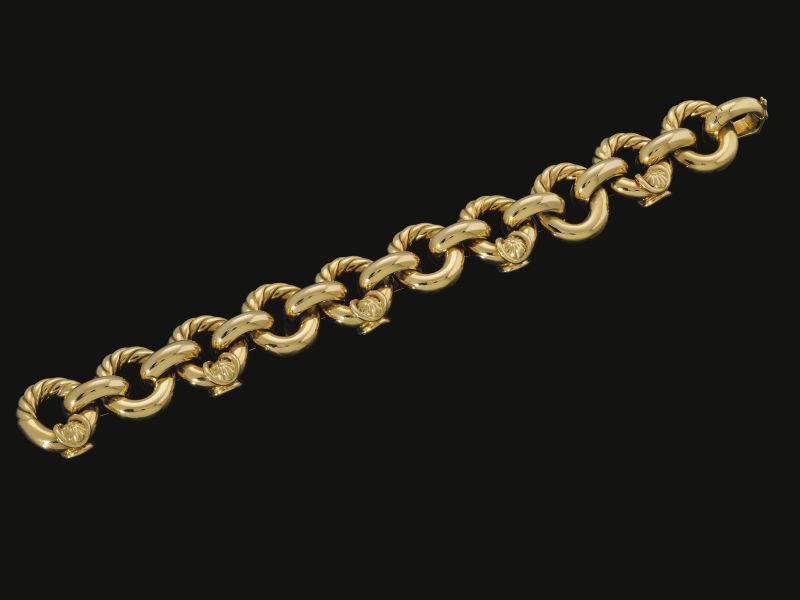 BRACCIALE WEINGRILL ORO GIALLO 18KT  - Asta gioielli - Pandolfini Casa d'Aste