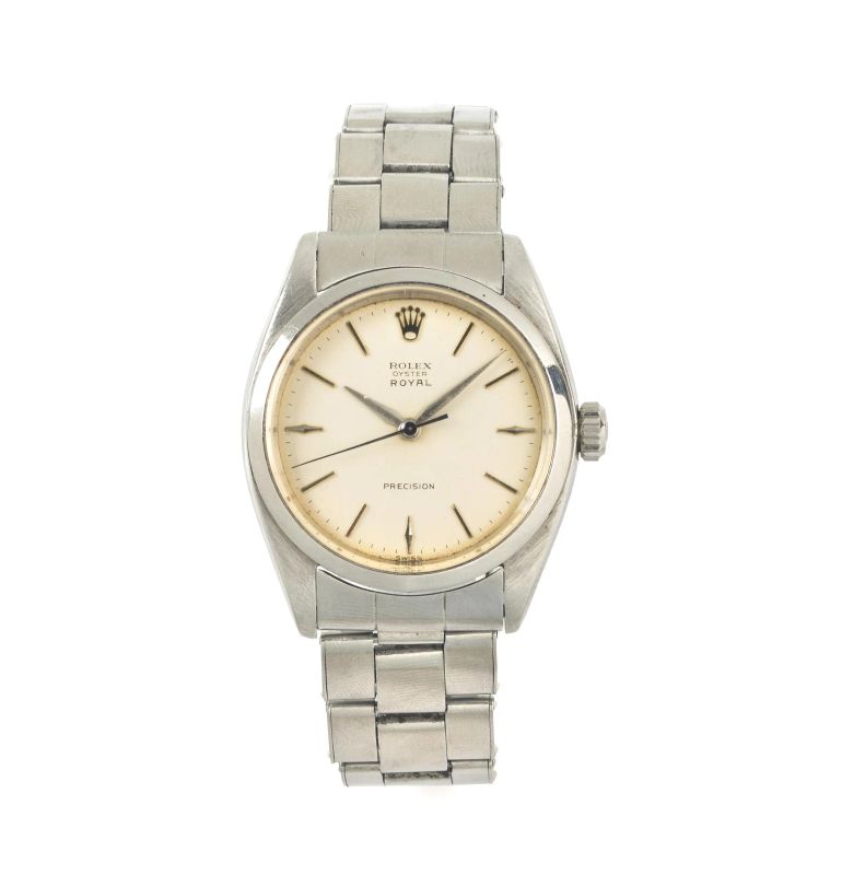 Rolex : ROLEX OYSTER PRECISION ROYAL REF. 6426 STAINLESS STEEL WRISTWATCH, 1960  - Auction ARCADE |  WATCHES AND COLLECTIBLE PENS - Pandolfini Casa d'Aste