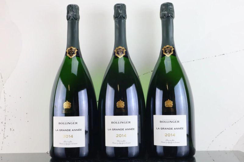 



Bollinger La Grande Ann&eacute;e 2014  - Asta FORMA - Vini Pregiati e da Collezione - Pandolfini Casa d'Aste