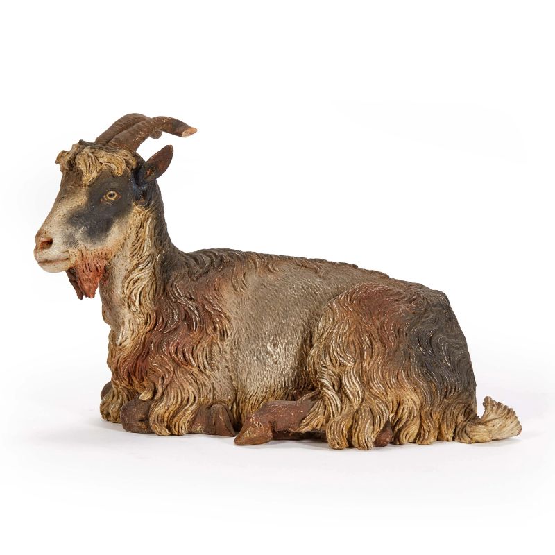 



A CROUCHING GOAT, NAPLES, 18TH/19TH CENTURY  - Auction ONLINE AUCTION | NEAPOLITAN NATIVITY SHEPHERDS - Pandolfini Casa d'Aste