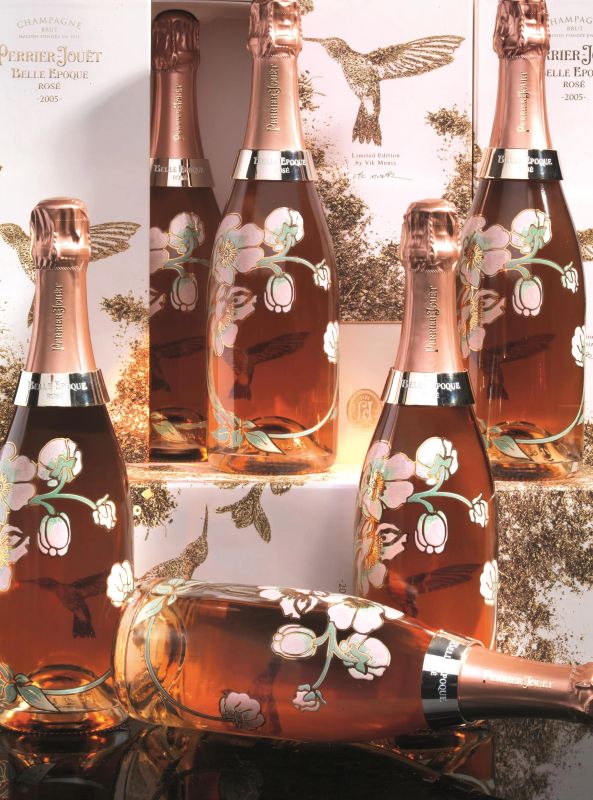 Perrier-Jouet Belle Epoque Rose 2005 Edizione Limitata Vik Muniz  - Auction the excellence of italian and international wines from selected cellars - Pandolfini Casa d'Aste