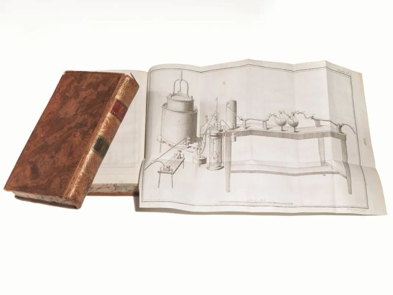 (Chimica&nbsp; Illustrati 800) LAVOISIER, Antoine Laurent (1743-1794). Trait&eacute; &eacute;&eacute;  - Auction Old and Modern Master Prints and Drawings-Books - Pandolfini Casa d'Aste