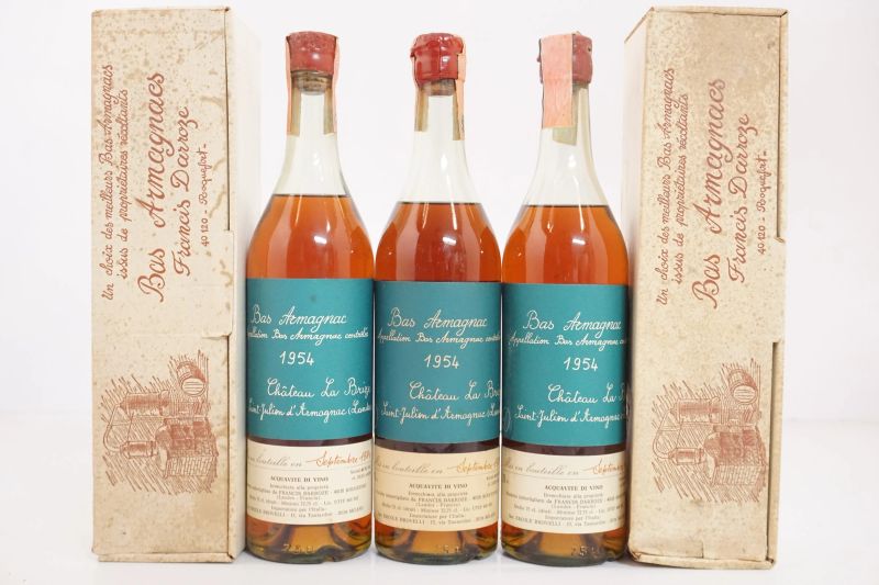      Bas Armagnac Ch&acirc;teau La Brize 1954    - Asta Vini Pregiati e Distillati da Collezione - Pandolfini Casa d'Aste