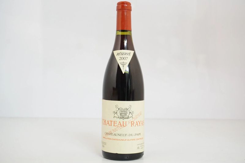      Ch&acirc;teau Rayas Chateauneuf-du-Pape Reserva 2007   - Asta Vini Pregiati e Distillati da Collezione - Pandolfini Casa d'Aste