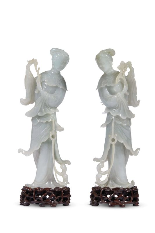 A PAIR OF FIGURES, CHINA, 20TH CENTURY  - Auction Asian Art -  &#19996;&#26041;&#33402;&#26415; - Pandolfini Casa d'Aste