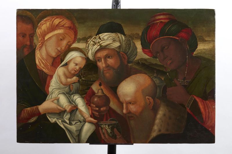  Francesco Rizzo da Santacroce (1508-1545) o Francesco di Simone da Santacroce (1440-1508)  - Asta Dipinti dal XV al XX secolo - Pandolfini Casa d'Aste