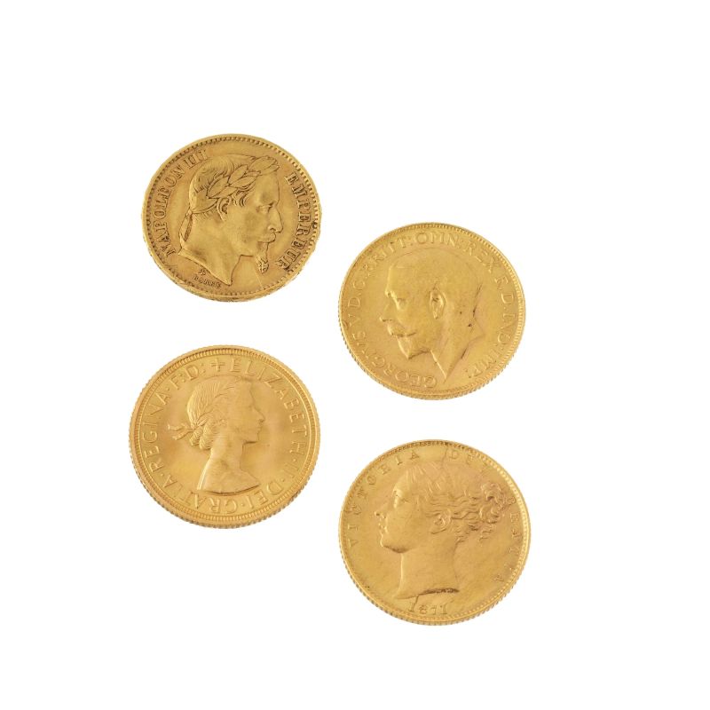 FOUR COINS IN GOLD  - Auction JEWELS - Pandolfini Casa d'Aste