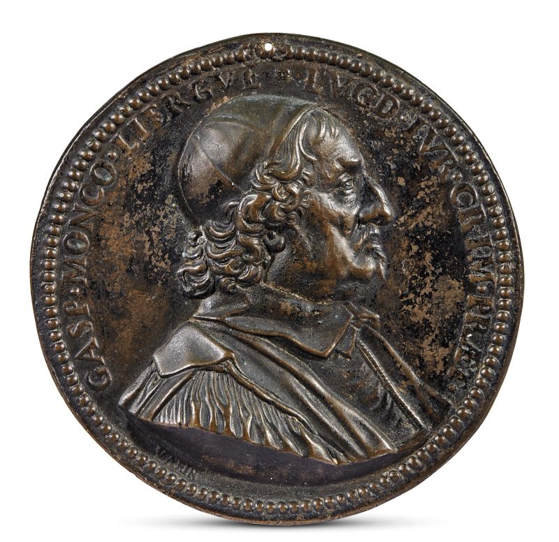 Jean Varin, (Liegi 1604 – Parigi 1672), Gaspare Monco, bronze  - Auction PLAQUETS, MEDALS, BRONZETS - Pandolfini Casa d'Aste