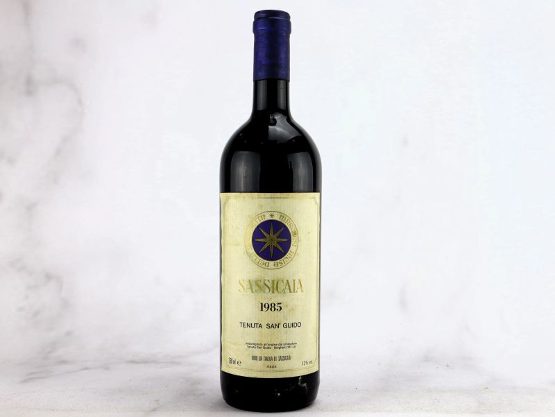 Sassicaia Tenuta San Guido 1985  - Asta ALCHIMIA - Vini Pregiati e da Collezione - Pandolfini Casa d'Aste