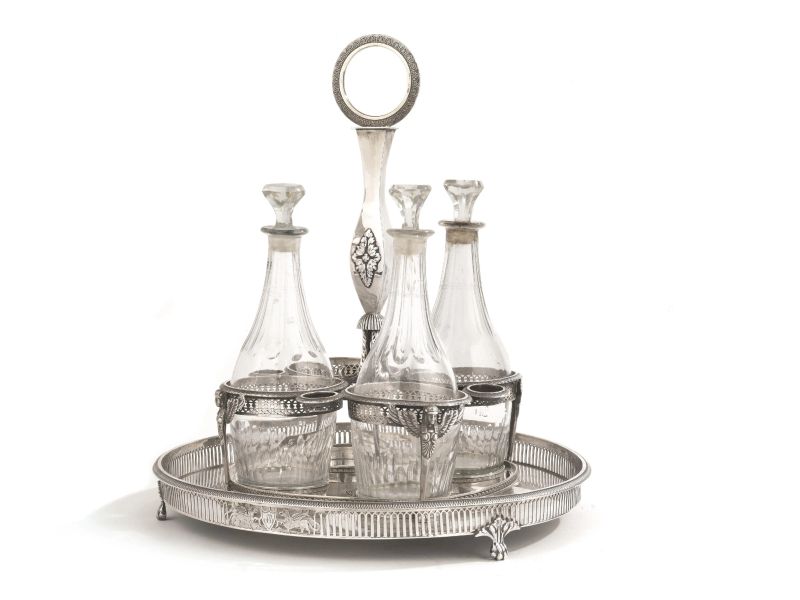 A SILVER CRUET, PARIS, 1800 CIRCA, MARK OF ANTOINE MIGNEAUX  - Auction TIME AUCTION| SILVER - Pandolfini Casa d'Aste