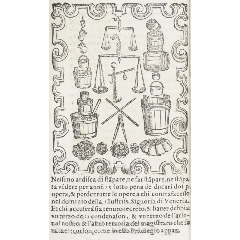 Mariani, Giovanni. Tariffa perpetua con le ragion fatte per scontro de qualunque mercadante si voglia. Venezia, Rampazetto, 1559.  - Asta LIBRI, MANOSCRITTI, AUTOGRAFI E STAMPE - Pandolfini Casa d'Aste