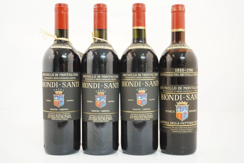      Brunello di Montalcino Biondi Santi   - Auction Il Fascino e l'Eleganza - A journey through the best Italian and French Wines - Pandolfini Casa d'Aste