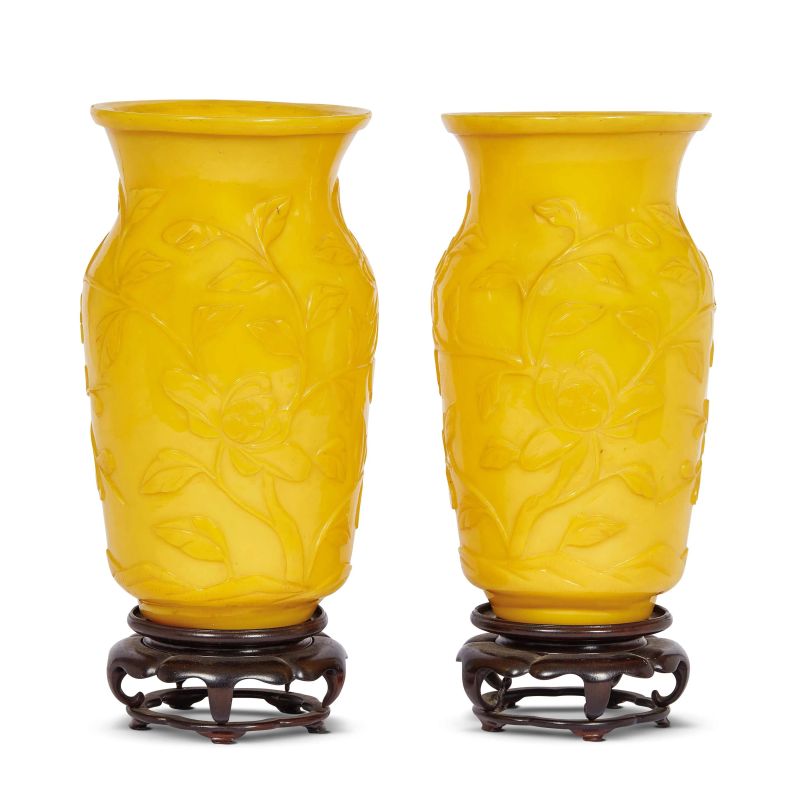 



PAIR OF YELLOW OPALINE VASES, CHINA, QING DYNASTY, 19TH CENTURY  - Auction Asian Art | 东方艺术 - Pandolfini Casa d'Aste