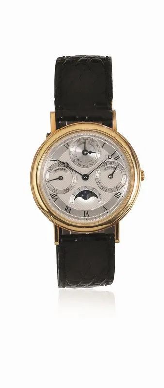 OROLOGIO DA POLSO CON CALENDARIO PERPETUO E ANNO BISESTILE BREGUET PERPETUAL CALENDAR REF. 3050 BA, N. 4933 A, IN ORO GIALLO 18 K  - Auction WATCHES - Pandolfini Casa d'Aste