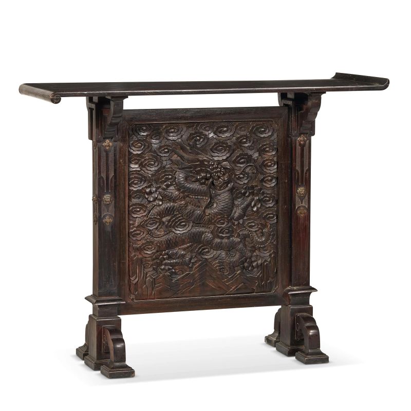 A PANEL MOUNTED AS THE BASE OF A TABLE, CHINA, QING DYNASTY, 19TH CENTURY  - Auction Asian Art | &#19996;&#26041;&#33402;&#26415; - Pandolfini Casa d'Aste