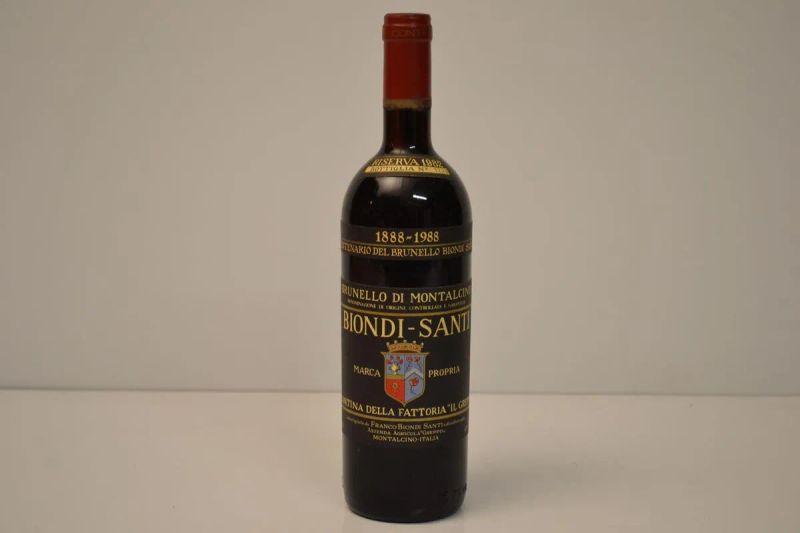 Brunello di Montalcino Biondi Santi Riserva 1982  - Auction Fine Wines from Important Private Italian Cellars - Pandolfini Casa d'Aste