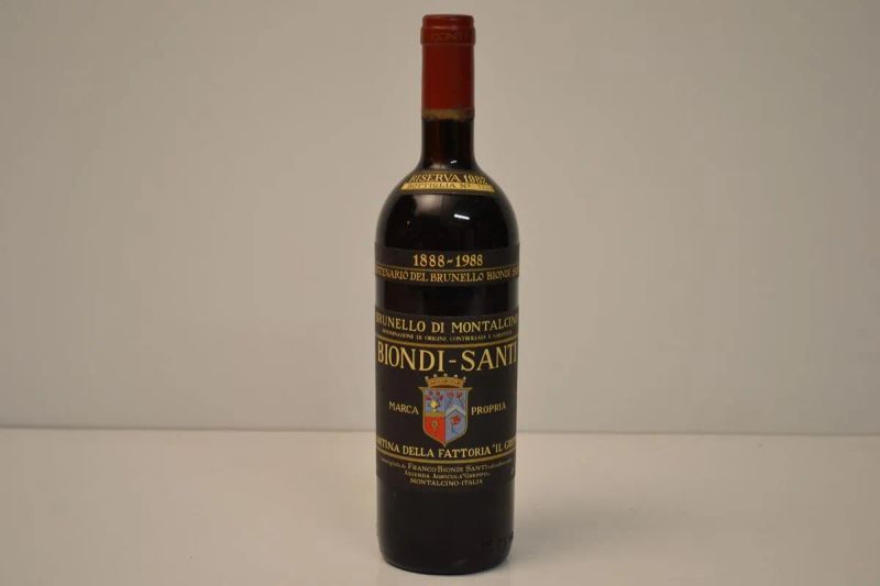 Brunello di Montalcino Biondi Santi Riserva 1982  - Asta Vini da Collezione da Importanti Cantine Private Italiane - Pandolfini Casa d'Aste