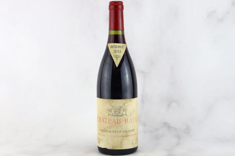 



Ch&acirc;teauneuf-du-Pape R&eacute;serve Ch&acirc;teau Rayas 2003  - Auction MATERIA - Fine and Rare Wine - Pandolfini Casa d'Aste