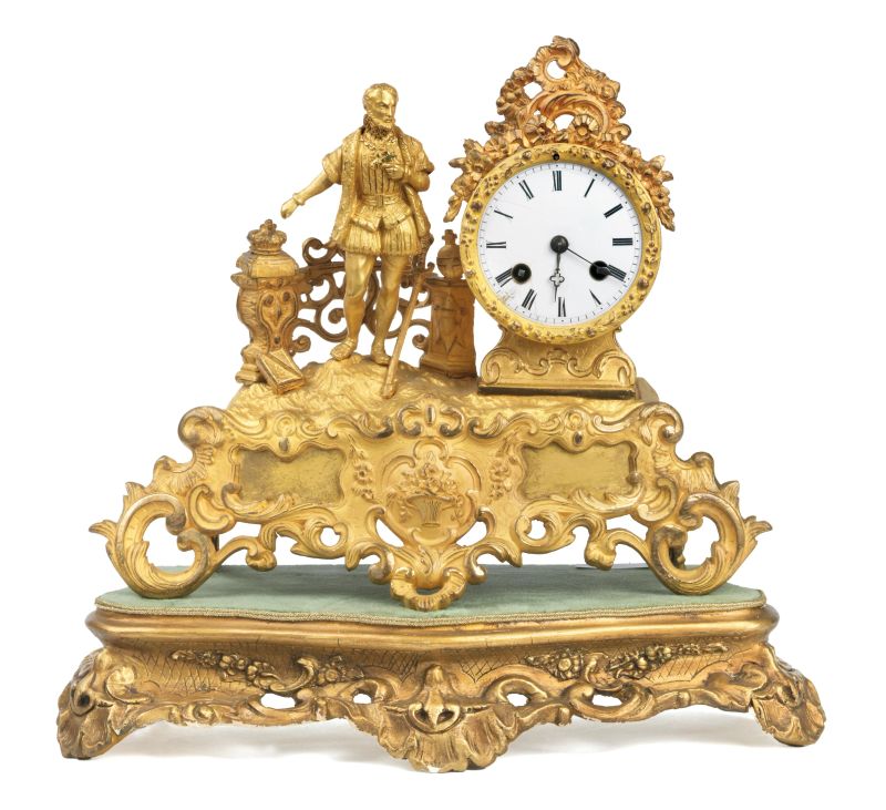      OROLOGIO DA CAMINO, FRANCIA, SECONDA METÀ SECOLO XIX   - Auction Online Auction | Furniture and Works of Art from private collections and from a Veneto property - part three - Pandolfini Casa d'Aste