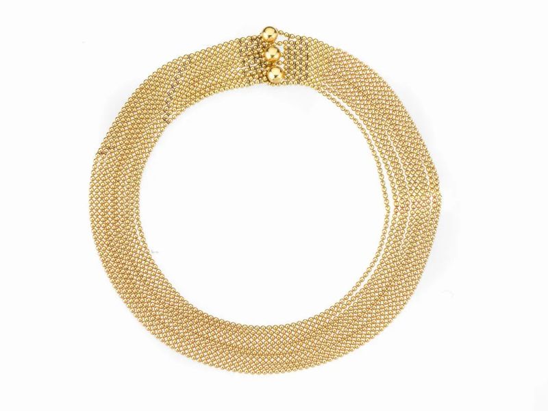 COLLANA, CARTIER, IN ORO GIALLO  - Auction FINE JEWELS - Pandolfini Casa d'Aste