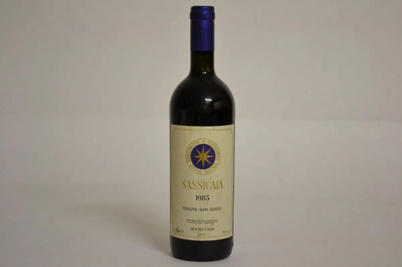 Sassicaia Tenuta San Guido 1985  - Asta PANDOLFINI PER EXPO 2015: VINI PREGIATI E DA COLLEZIONE - Pandolfini Casa d'Aste