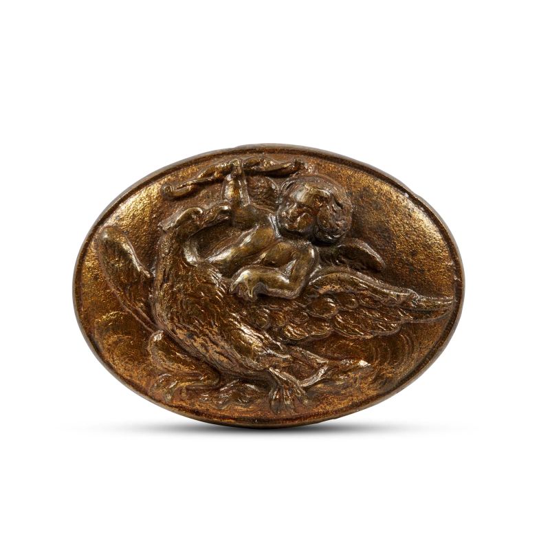 



Northern Italy, 16th century, Ganymede Abducted by the Eagle, gilted bronze  - Auction PLAQUETTES, MEDALS, AND SMALL BRONZE SCULPTURES FROM THE COLLECTION OF MARIO SCAGLIA AND OTHER PROVENANCES - Pandolfini Casa d'Aste