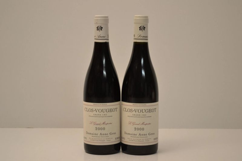 Clos de Vougeot Le Grand Maupertui Domaine Anne Gros 2000  - Asta Una Eccezionale Selezione di Vini e Distillati Internazionali da Collezioni Private - Pandolfini Casa d'Aste