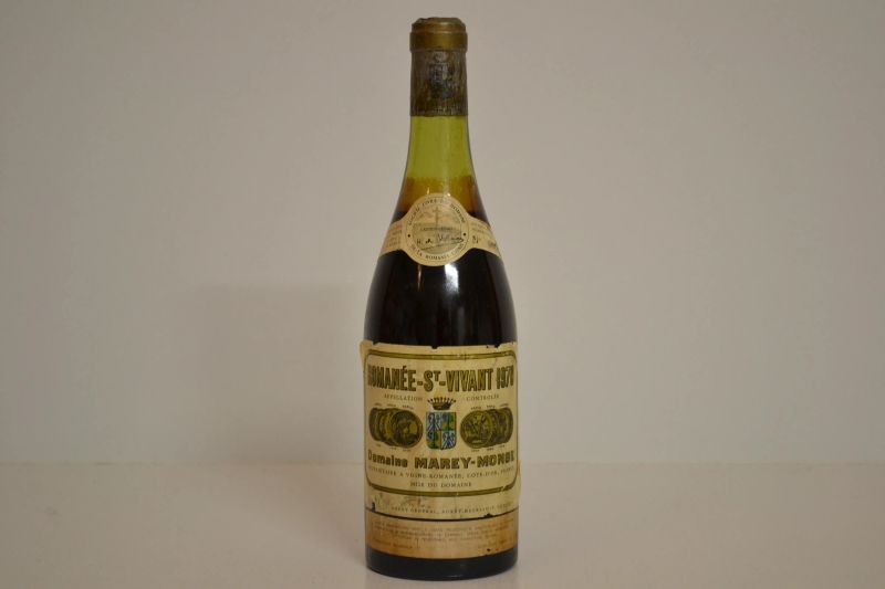 Romaee Saint Vivant Domaine Marey-Monge 1970  - Auction  An Exceptional Selection of International Wines and Spirits from Private Collections - Pandolfini Casa d'Aste