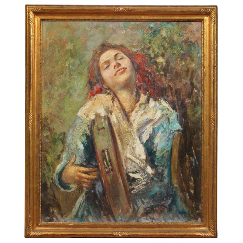 Luca Postiglione : Luca Postiglione  - Auction TIMED AUCTION | 19TH CENTURY PAINTINGS, DRAWINGS AND SCULPTURES - Pandolfini Casa d'Aste