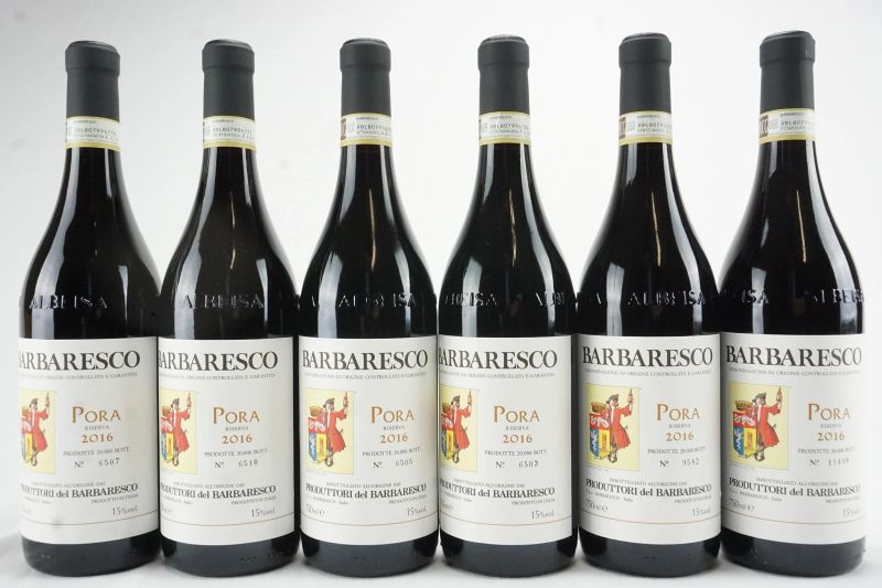      Barbaresco Pora Riserva Produttori del Barbaresco 2016   - Asta L'Arte del Collezionare - Vini italiani e francesi da cantine selezionate - Pandolfini Casa d'Aste