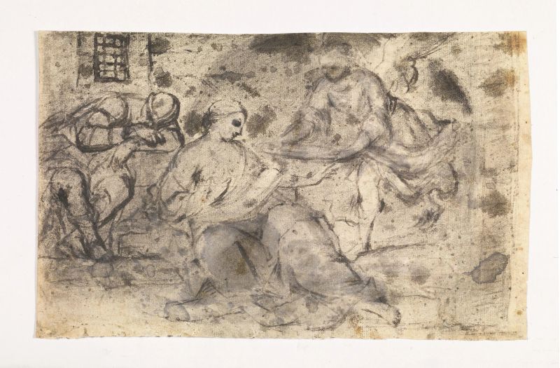      Scuola veneta, inizio sec. XVII   - Auction Works on paper: 15th to 19th century drawings, paintings and prints - Pandolfini Casa d'Aste