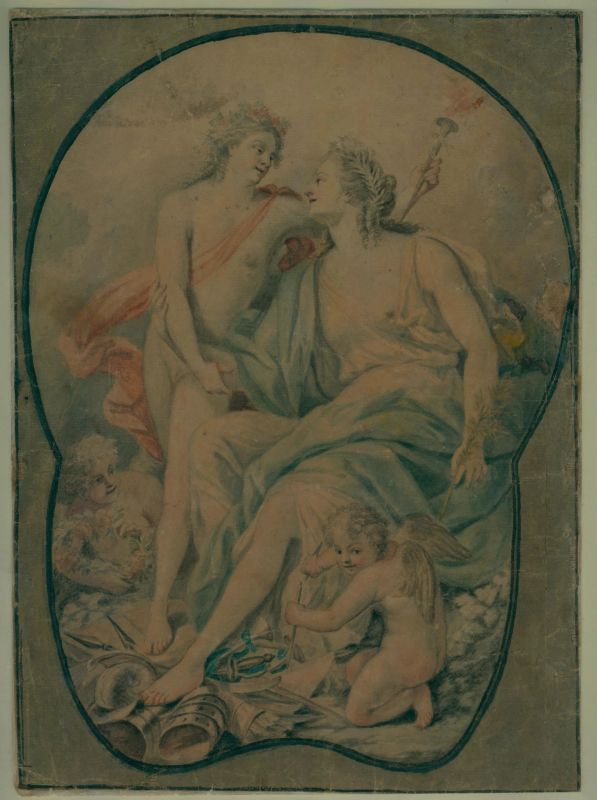      Scuola francese, sec XVIII    - Auction auction online| DRAWINGS AND PRINTS FROM 15th TO 20th CENTURY - Pandolfini Casa d'Aste