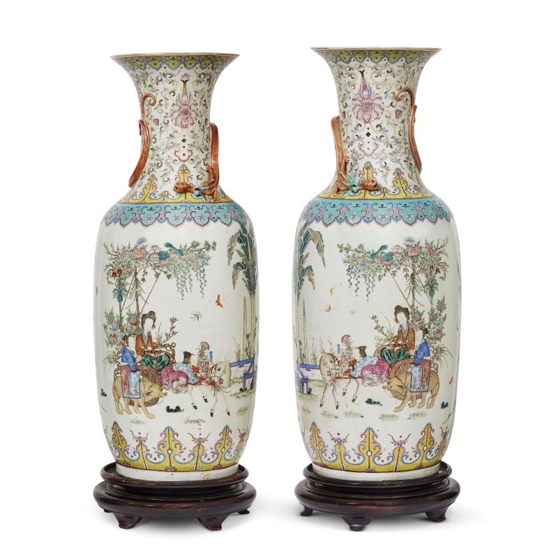 A PAIR OF VASES, CHINA, QING DYNASTY, 19TH CENTURY  - Auction Asian Art  东方艺术 - Pandolfini Casa d'Aste