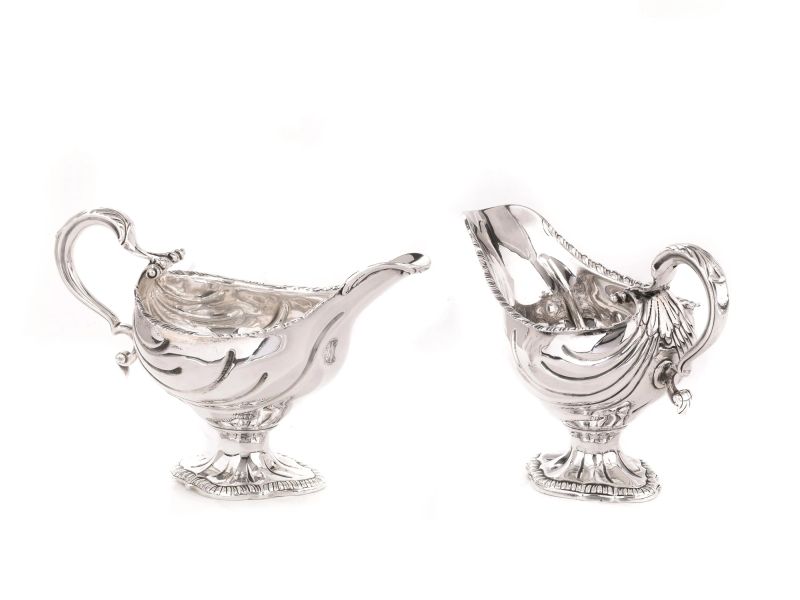 COPPIA DI SALSIERE, LONDRA, 1766  - Auction Italian and European Silver - Pandolfini Casa d'Aste