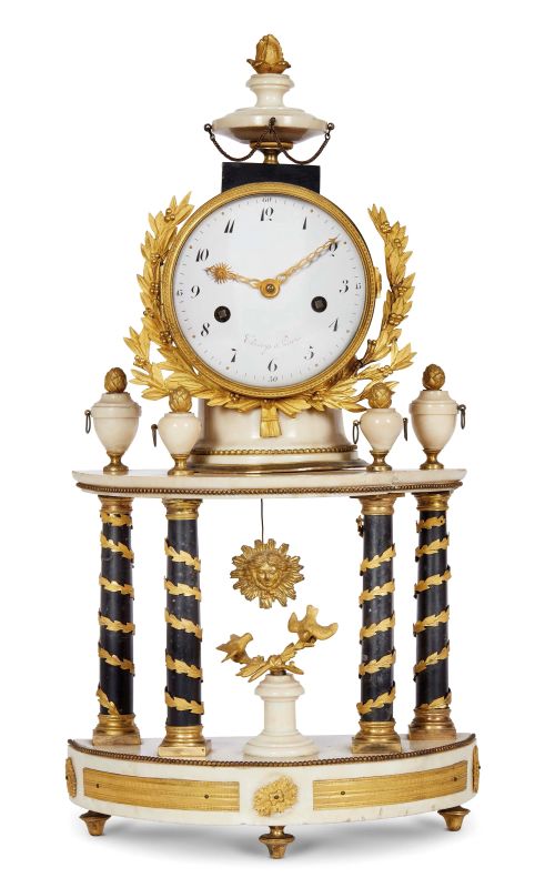      OROLOGIO A PORTICO, FRANCIA, SECOLO XIX   - Auction European furniture and works of art - Pandolfini Casa d'Aste