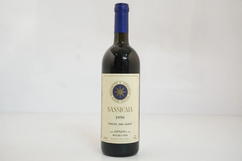      Sassicaia Tenuta San Guido 1990   - Asta Vini Pregiati e Distillati da Collezione - Pandolfini Casa d'Aste