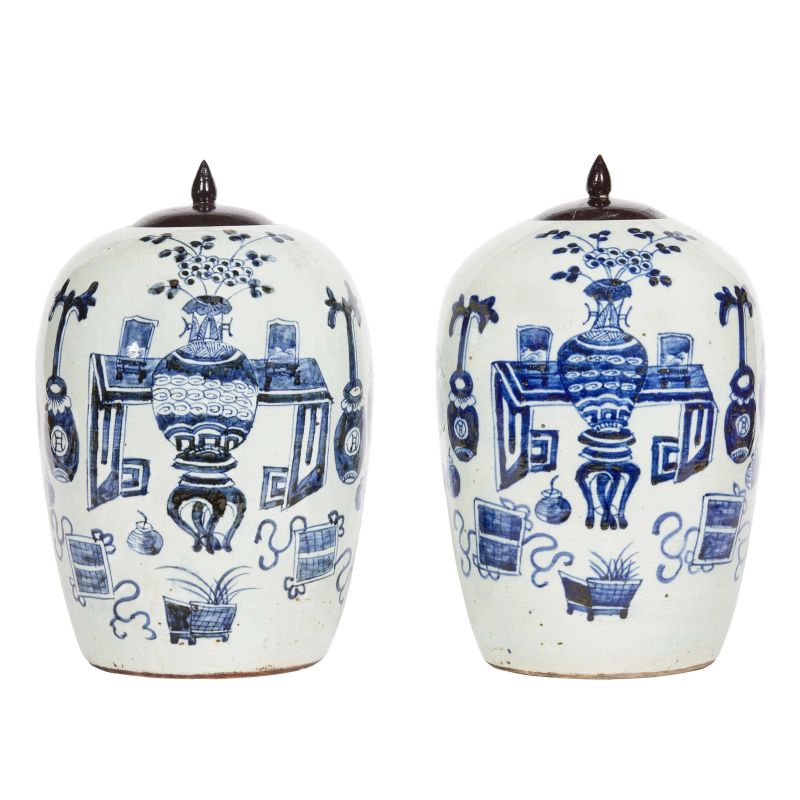 TWO VASES, CHINA, QING DYNASTY, 20TH CENTURY  - Auction TIMED AUCTION | Asian Art -&#19996;&#26041;&#33402;&#26415; - Pandolfini Casa d'Aste