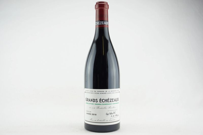 Grands &Eacute;ch&eacute;zeaux Domaine de la Roman&eacute;e Conti 2018  - Auction THE SIGNIFICANCE OF PASSION - Fine and Rare Wine - Pandolfini Casa d'Aste