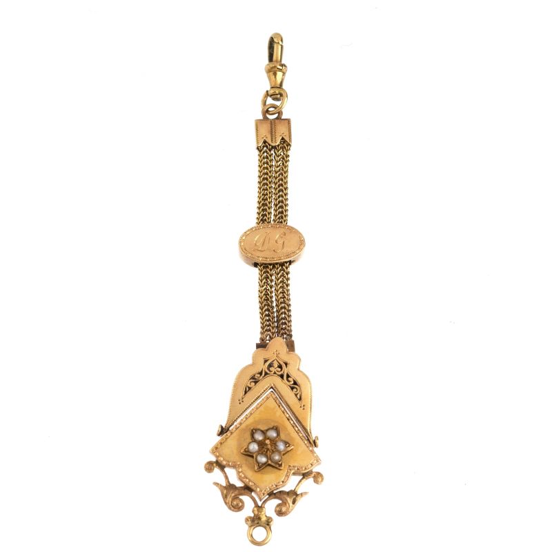PENDANT IN 14KT GOLD WITH MICROBEAD  - Auction ONLINE AUCTION | THE ART OF JEWELLERY - Pandolfini Casa d'Aste