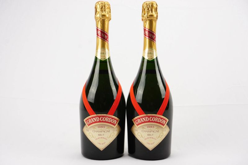     Grand Cordon G.H. Mumm 1985   - Auction ONLINE AUCTION | Smart Wine & Spirits - Pandolfini Casa d'Aste