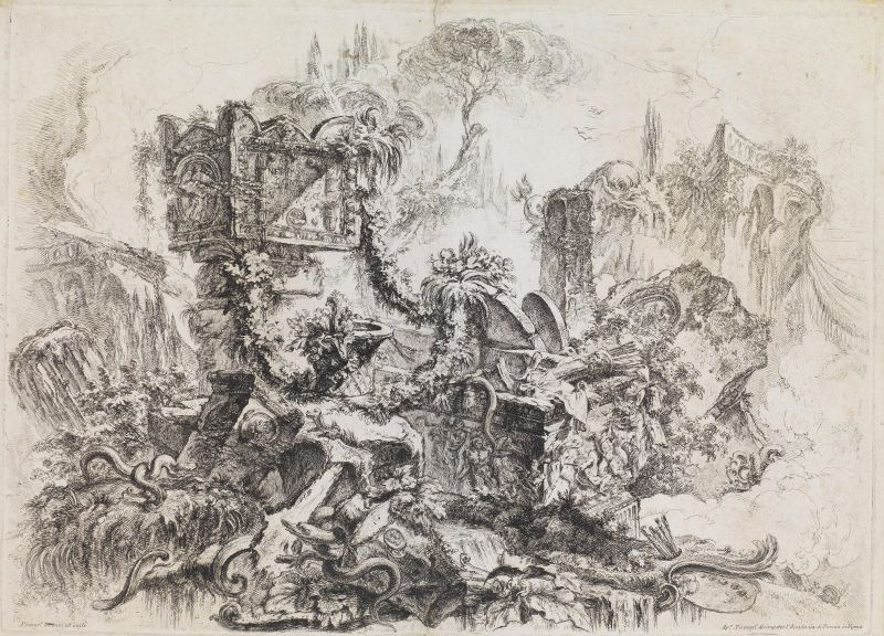 Giovanni Battista Piranesi  - Asta ASTA A TEMPO | OPERE SU CARTA: DISEGNI, DIPINTI E STAMPE DAL XVI AL XIX SECOLO - Pandolfini Casa d'Aste