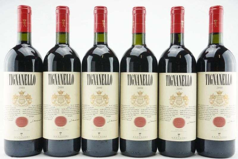 Tignanello Antinori 2000  - Auction THE SIGNIFICANCE OF PASSION - Fine and Rare Wine - Pandolfini Casa d'Aste
