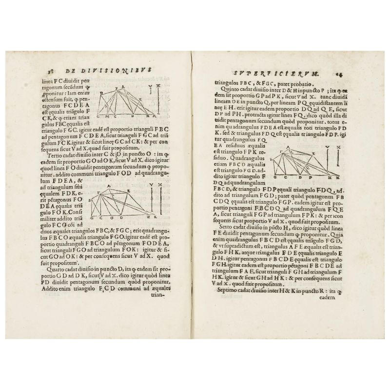 Rara prima edizione latina della più importante opera di geometria attribuita al matematico arabo  - Asta LIBRI, MANOSCRITTI E AUTOGRAFI - Pandolfini Casa d'Aste