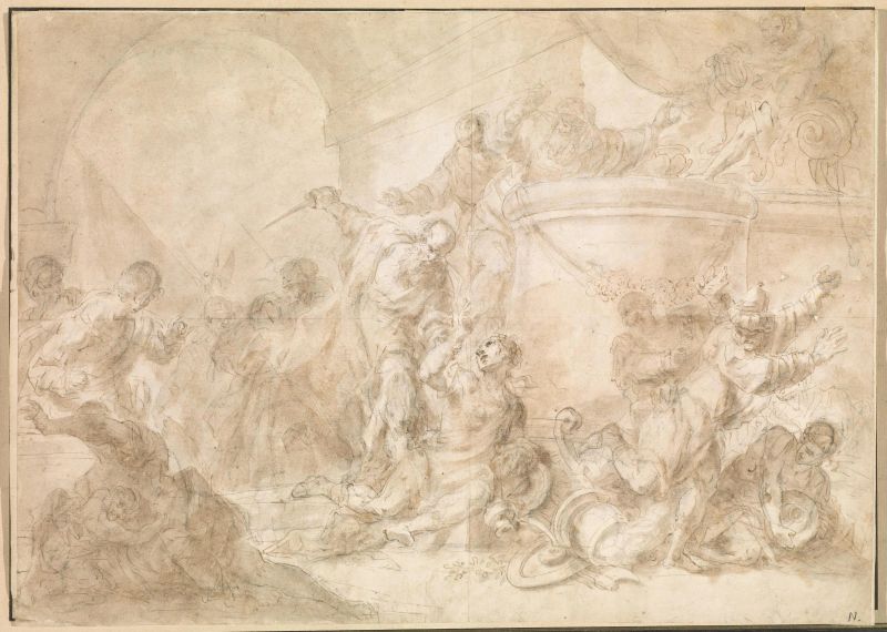 Scuola veneta, inizio sec. XVIII  - Auction Works on paper: 15th to 19th century drawings, paintings and prints - Pandolfini Casa d'Aste