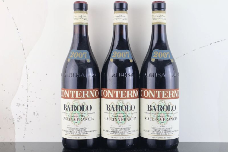 



Barolo Cascina Francia Giacomo Conterno 2007  - Asta FORMA - Vini Pregiati e da Collezione - Pandolfini Casa d'Aste