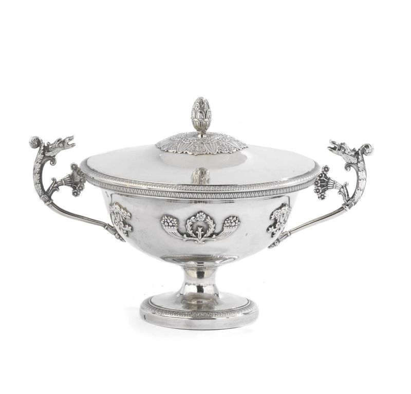 A SILVER SUGAR POT, PARIS, 1830 CIRCA  - Auction ITALIAN AND EUROPEAN SILVER - Pandolfini Casa d'Aste