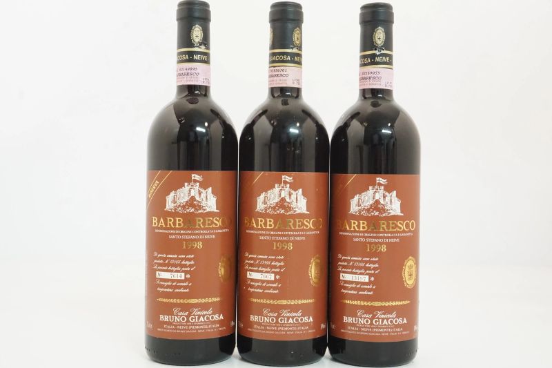      Barbaresco Santo Stefano Riserva Etichetta Rossa Bruno Giacosa 1998   - Auction Wine&Spirits - Pandolfini Casa d'Aste